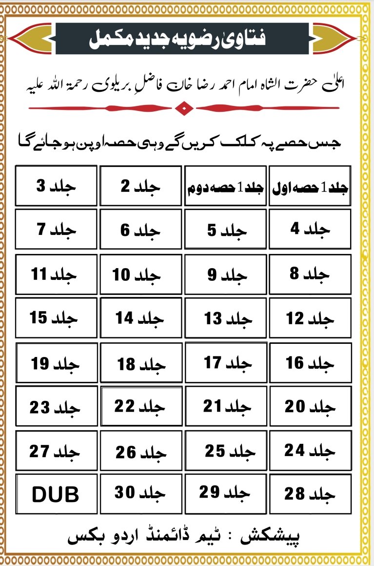 فتاویٰ رضویہ جدید مکمل